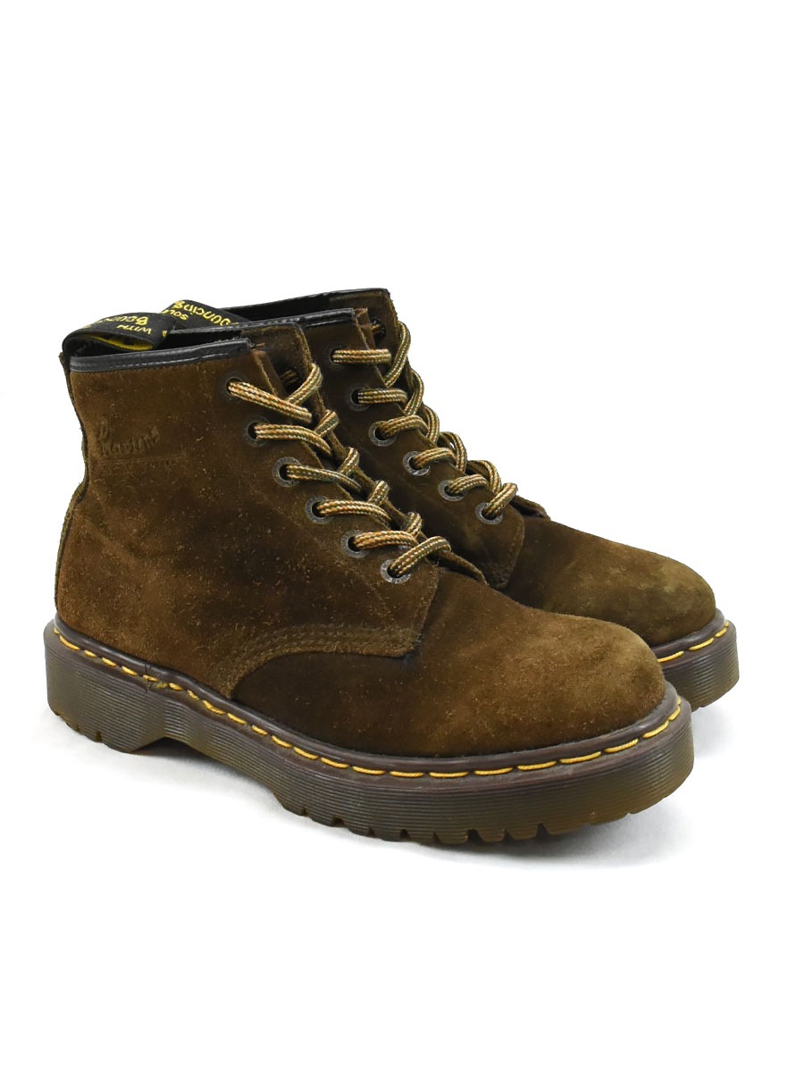 英国製 Dr. Martens 6ホール ブラウンスエードブーツ 表記(UK7)