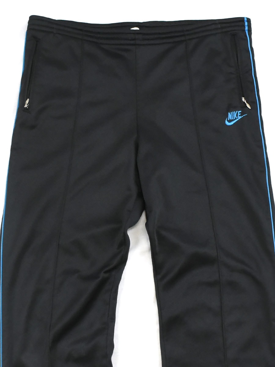 80's 紺タグ NIKE サイドパイピングライン ジャージー 表記(M) USA製 黒