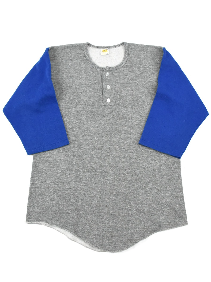 70's Russell Athletic ヘンリーネック ラグラン2トーン カットソー 表記(L)　
