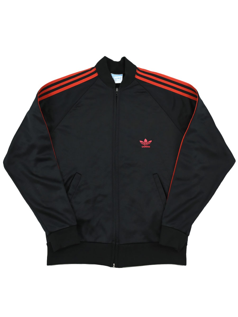 70's adidas 黒×赤 ATPジャージ 実寸(S位) USA製