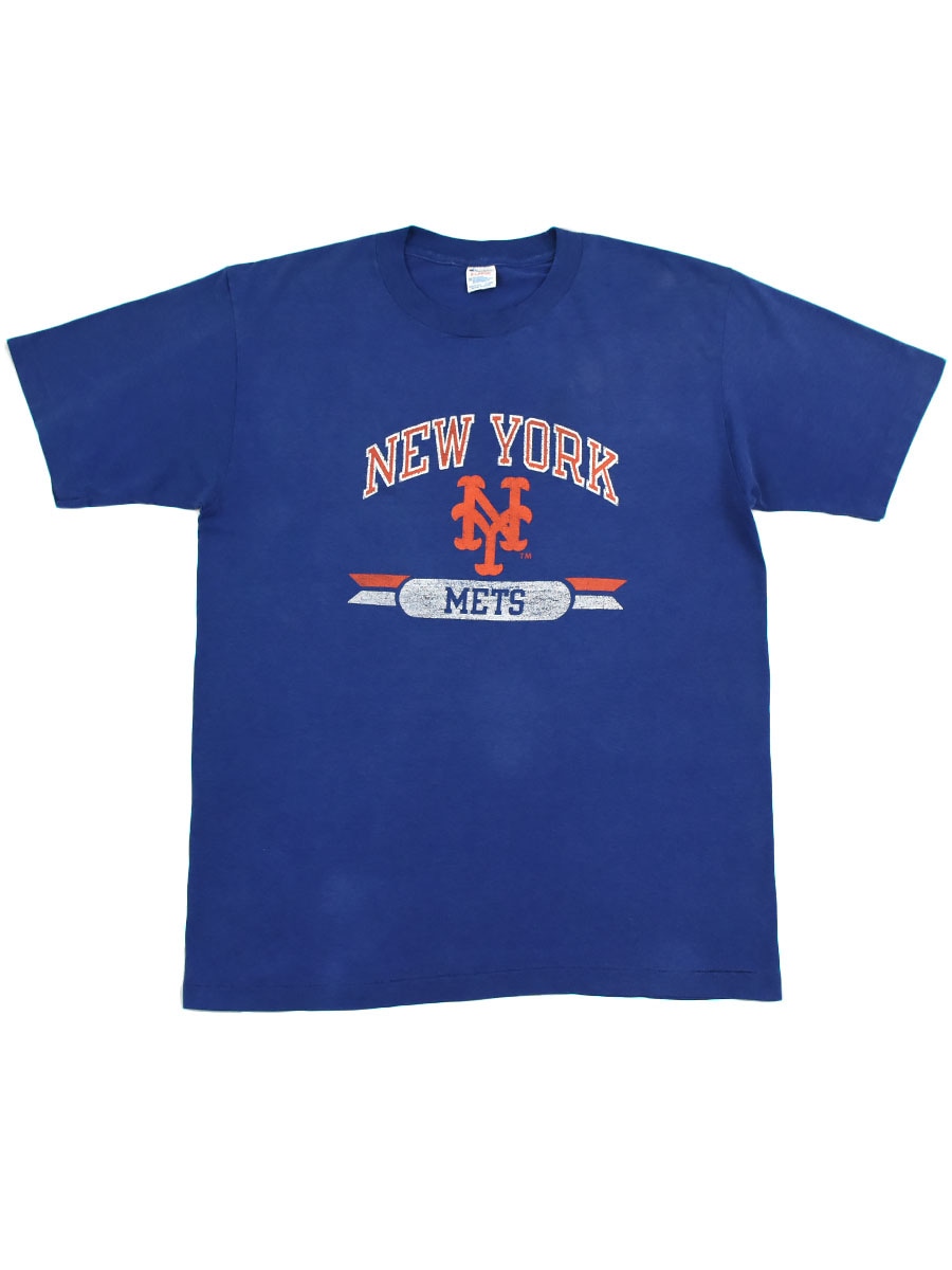 80's トリコタグ チャンピオン ''NEW YORK METS'' Tシャツ 表記(XL) USA製