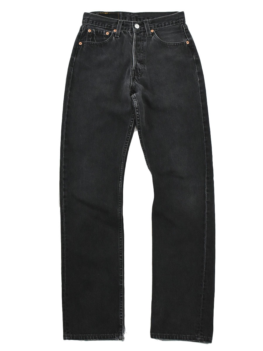 90's Levi's 501 ブラック デニムパンツ 表記(27x32) USA製 FOR WOMEN