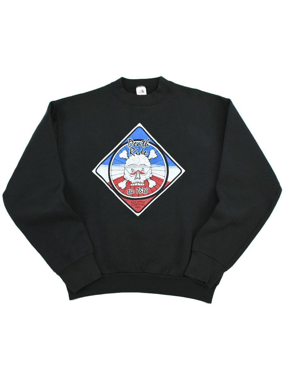 90's FRUIT OF THE LOOM ''Death Ride'' 自転車レース スウェット 表記(L) USA製