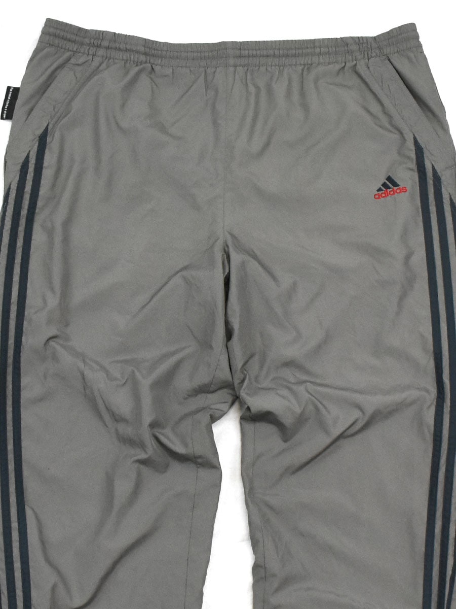 90's～ adidas ナイロンパンツ グラファイトグレー 表記(L)