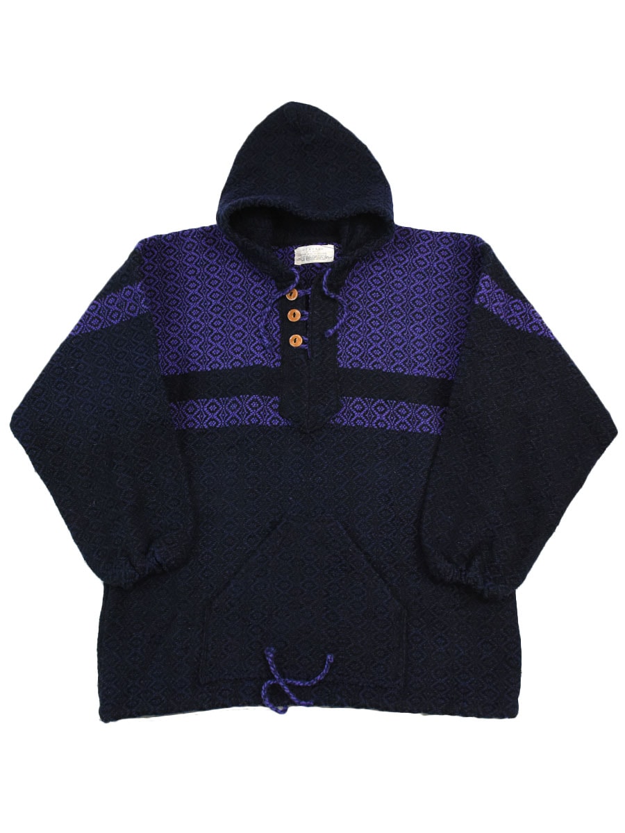 MADEIN ECUADOR OTAVALO ウールBajaパーカー 実寸(L位)