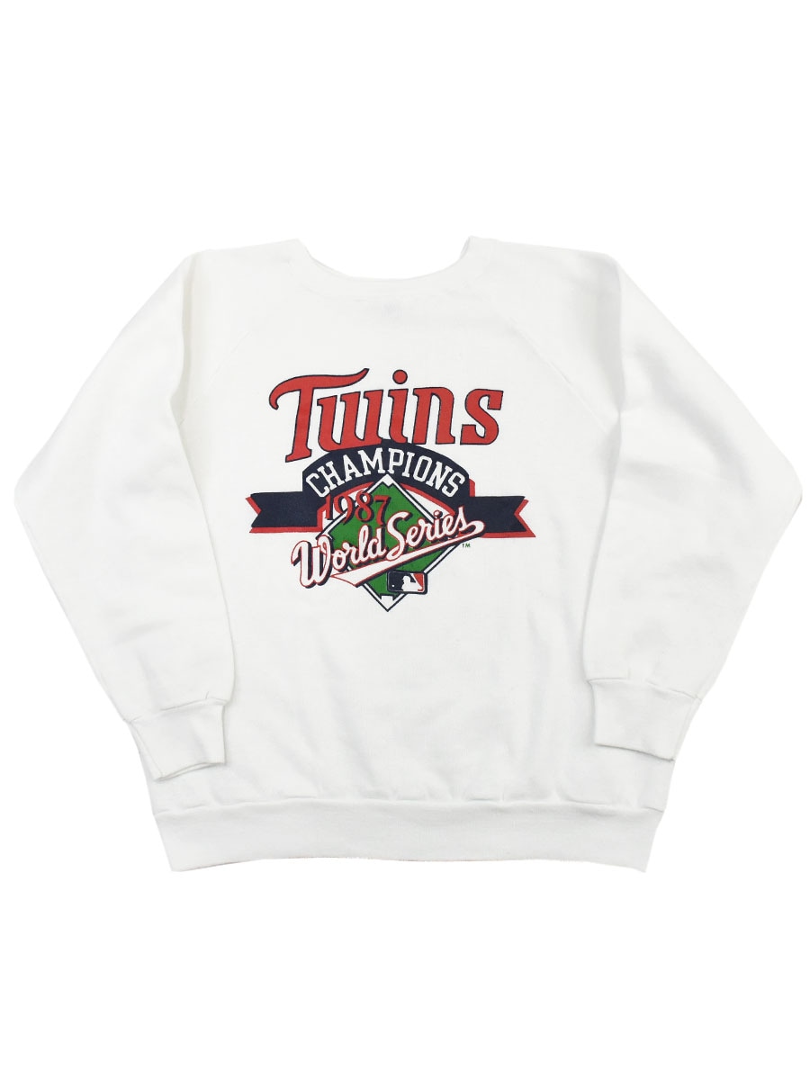 80's トリコタグ チャンピオン ''Twins 1987ワールドシリーズ'' スウェット 表記(XL) USA製