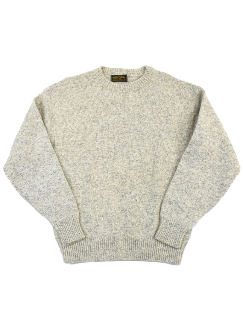 80's～ 黒タグ エディバウアー ミックスカラー クルーネックセーター 実寸(M位)