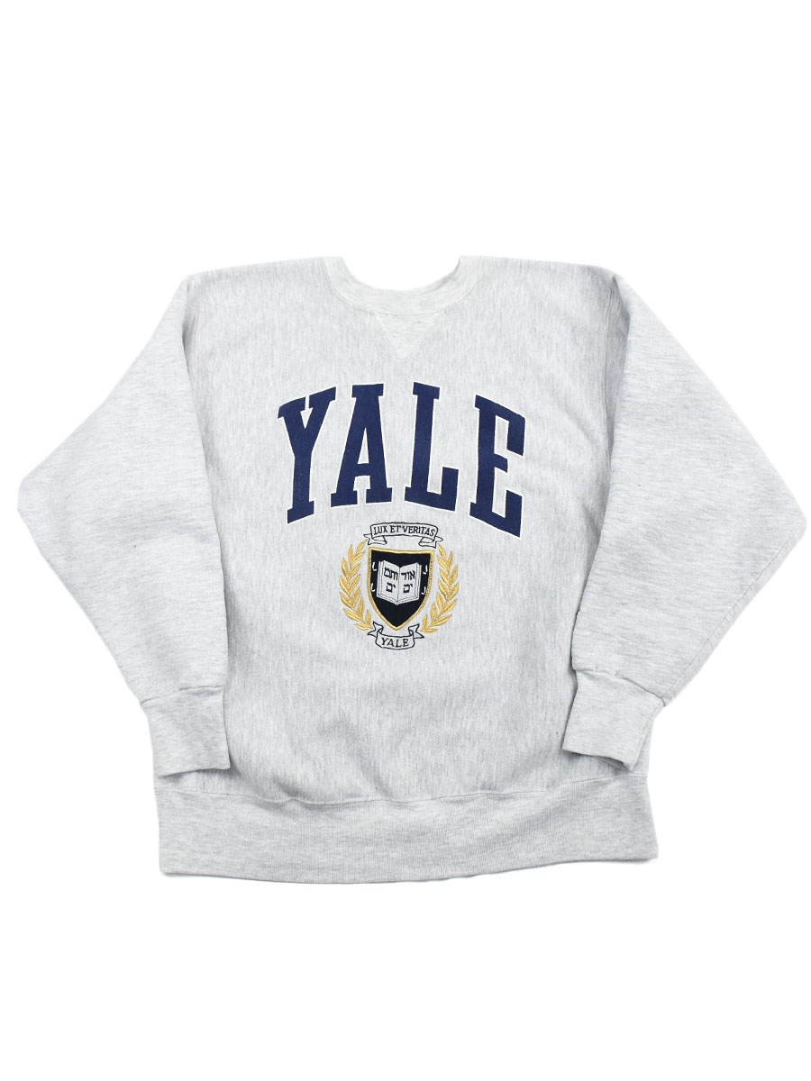 90's Yale Co.op ''YALE'' 金ロゴ刺繍 クルーネックスウェット 表記(XL) USA製