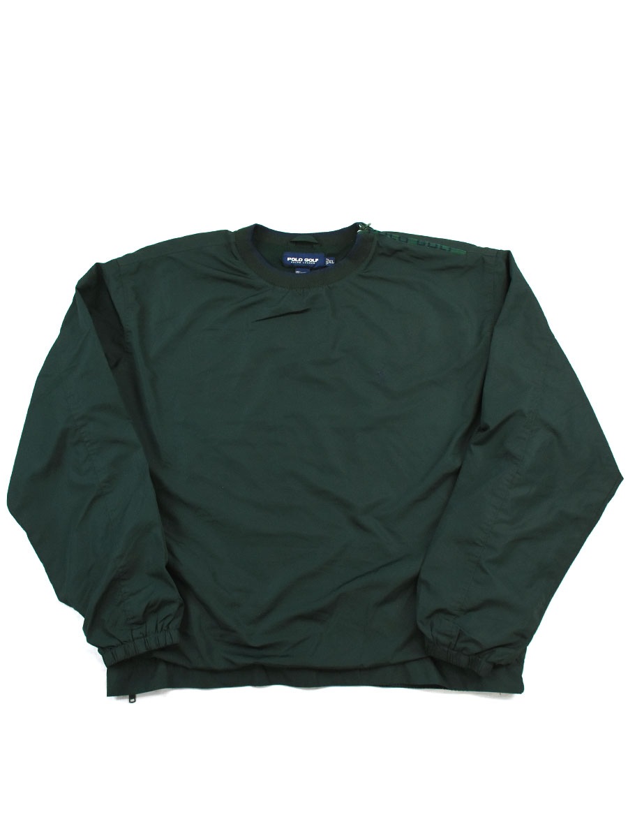 90's POLO GOLF 肩ジップ ナイロンプルオーバー 表記(XL)