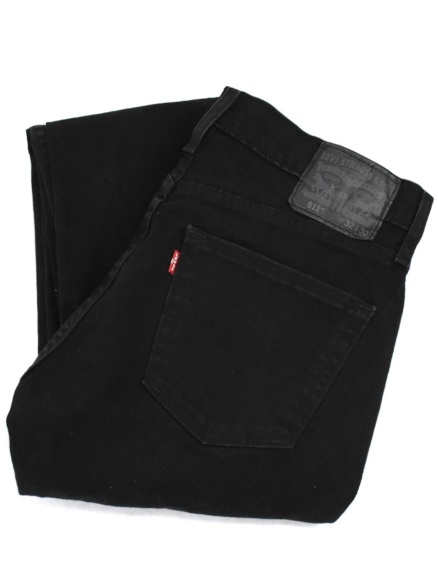 ニカラグア製 Levi's 511 スキニーブラックデニムパンツ 表記(32x30)