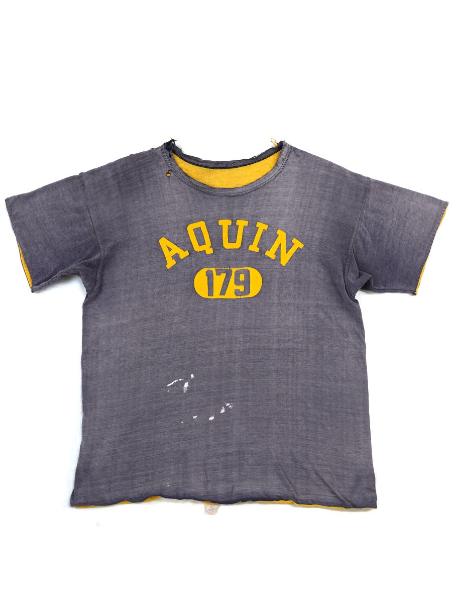 60's チャンピオン ランタグ ''AQUIN'' リバーシブルTシャツ 実寸(S位)
