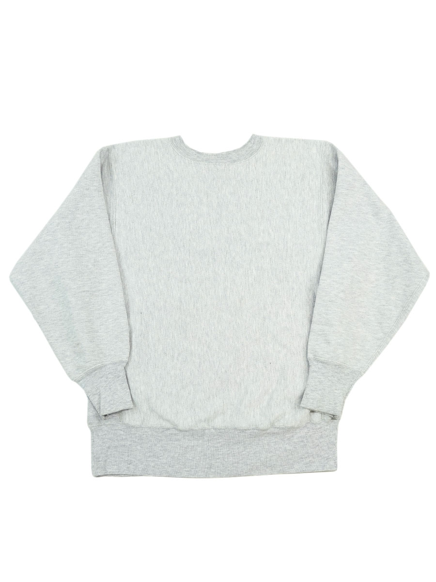 90's 刺繍タグ チャンピオンRW 無地 グレー 表記(L) 目なし USA製