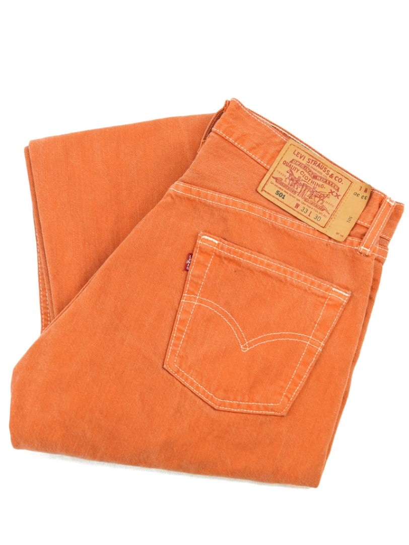 90's Levis 501 カラーデニムパンツ 表記(33x30) USA製 キャロット