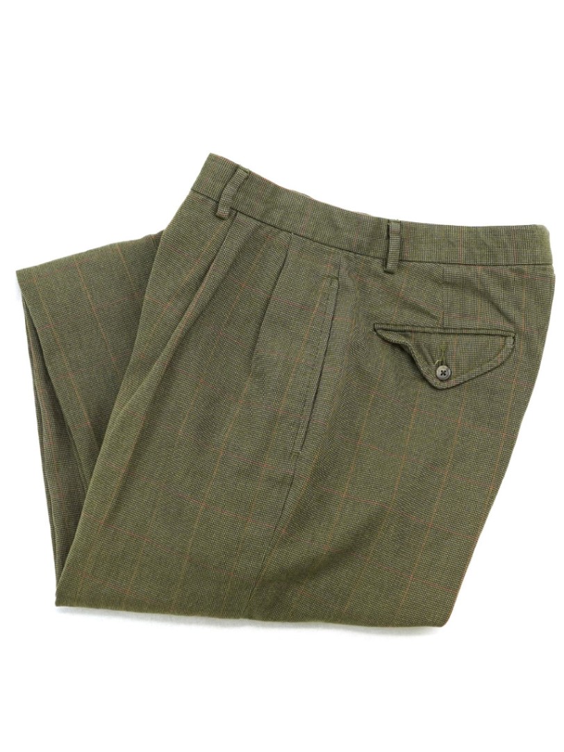 ラルフローレン オーバーチェック 2タック ウールスラックス 表記(32x30)