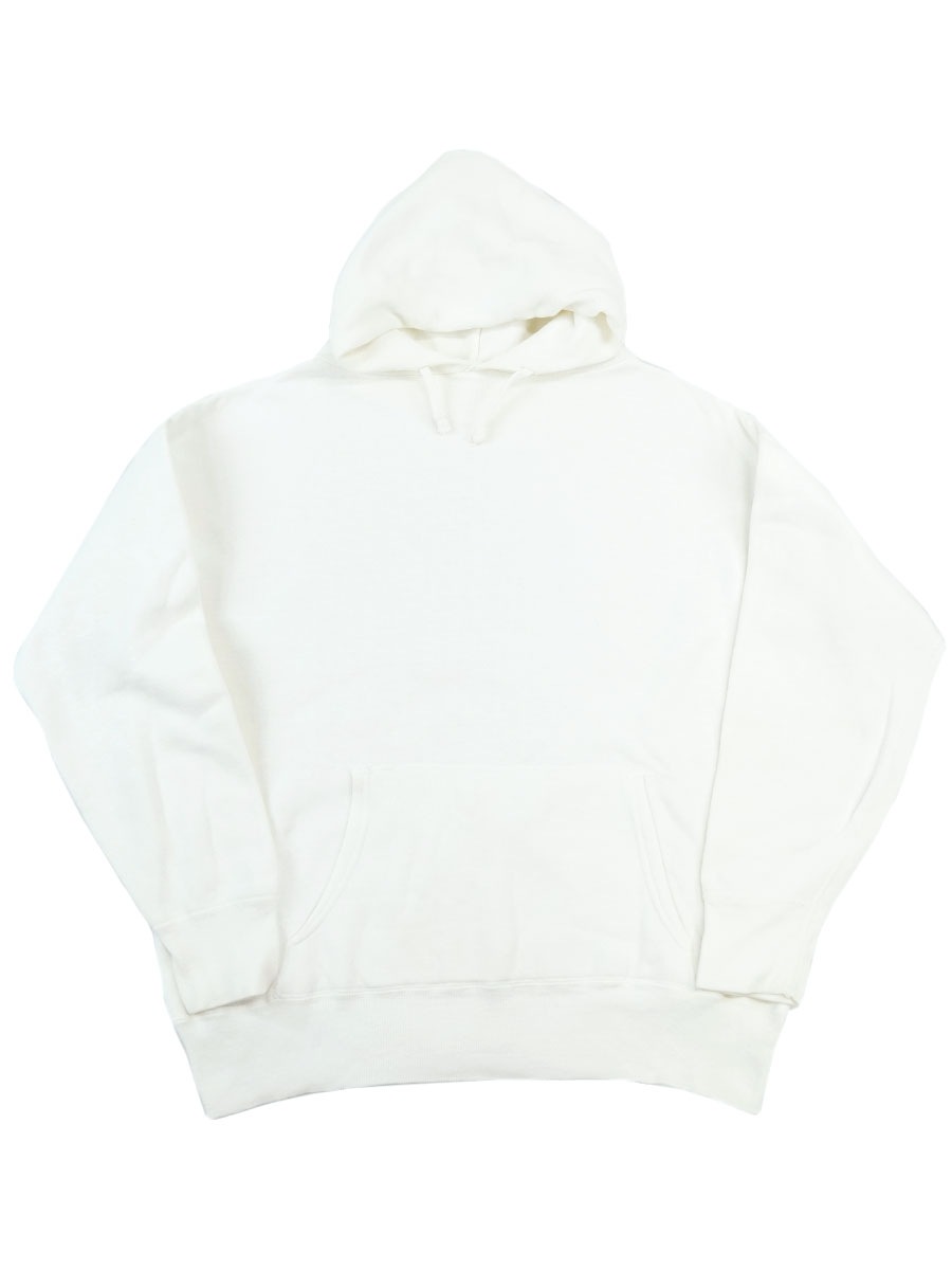 60's セットインスリーブ 無地スウェットパーカ ホワイト 実寸(L位) 良シルエット