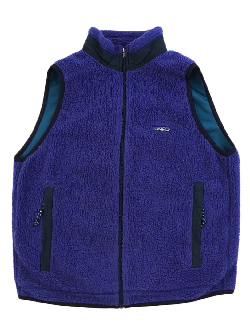 97's パタゴニア レトロXベスト コバルト USA製 表記(L)