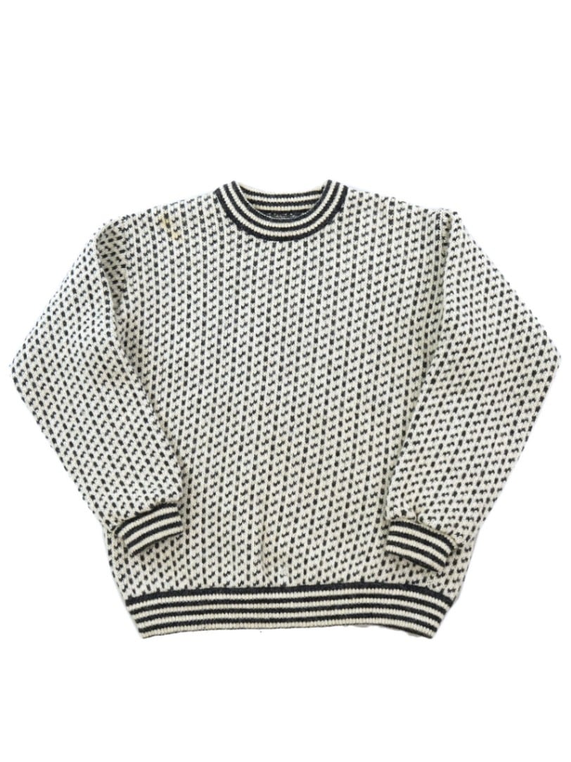 80's L.L.Bean バードアイセーター 表記(M) ノルウェー製