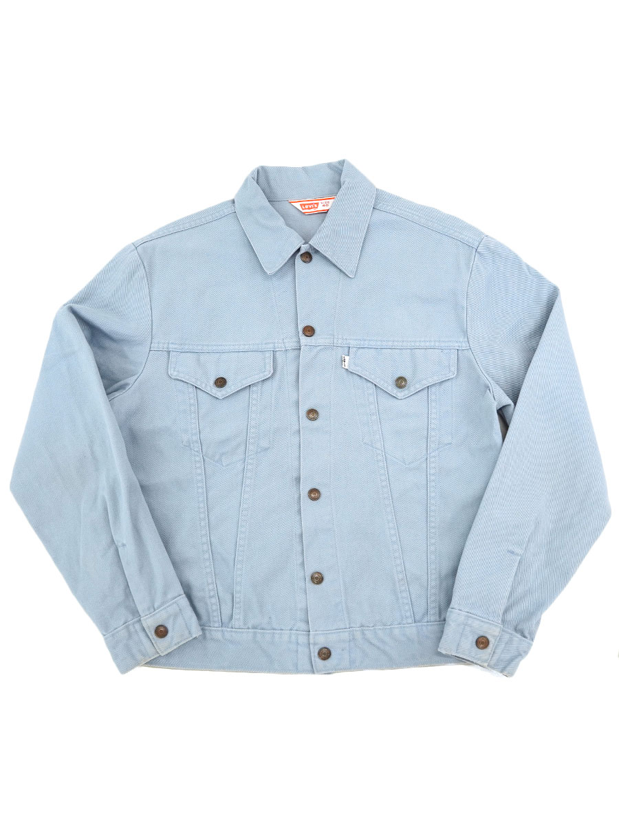 70's Levi's 70506型 コットンツイルJKT サックスブルー 表記(40)