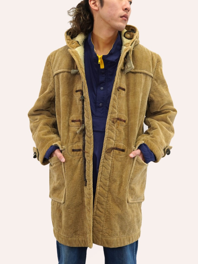 ■GLOVERALL ダッフルコート　ベージュ　ヘリンボーン 英国製　黒タグ 楽天市場】グローバーオール GLOVERALL 5080/58 ヘリンボーン ダッフル