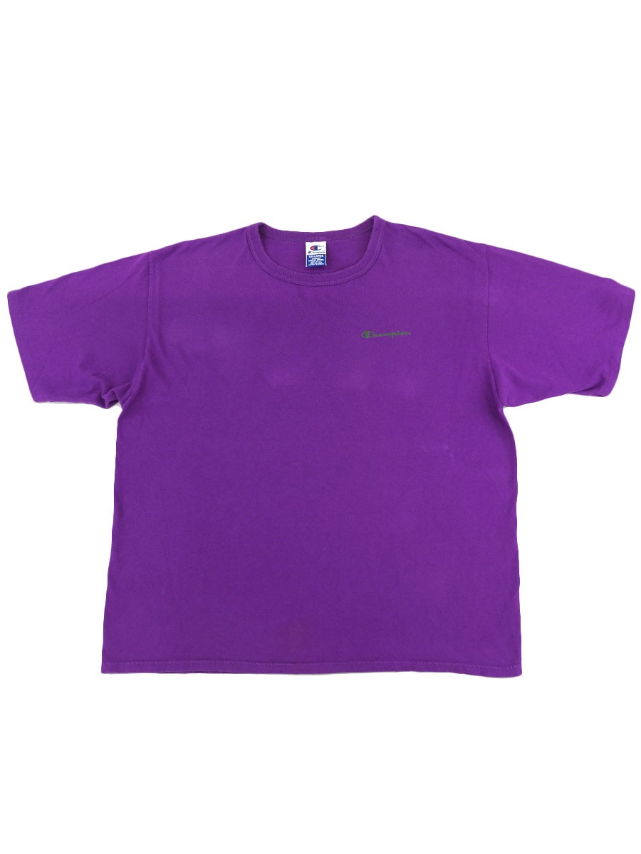90's チャンピオン スクリプトロゴ Tシャツ 表記(XXL) USA製 パープル
