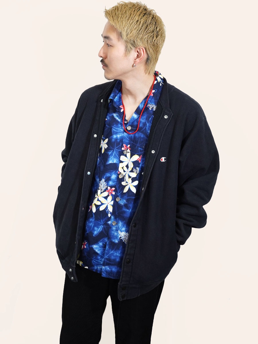 60's Kamehameha コットンハワイアンシャツ 表記(M)