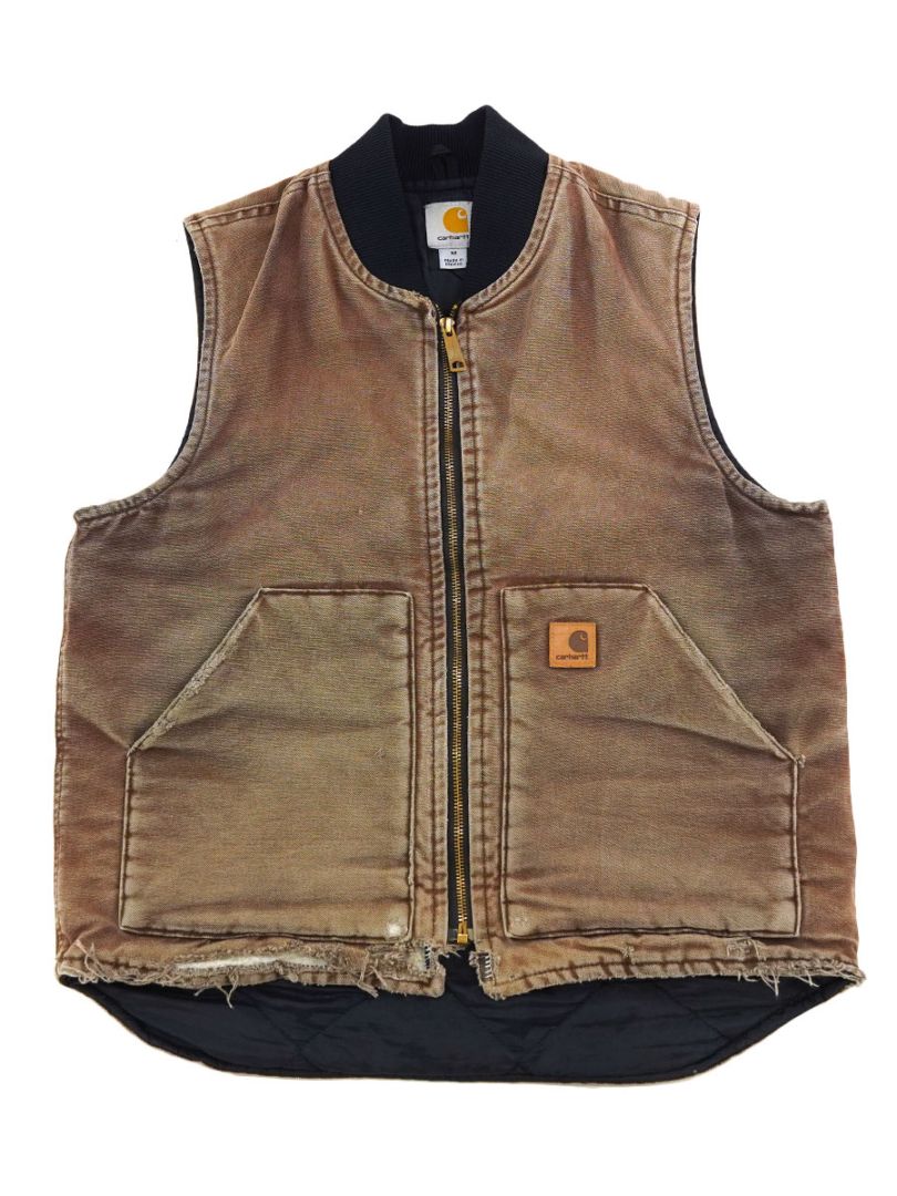 メキシコ製　carhartt ベスト　M メキシコ製 carharttカーハート シェルパラインド サンド