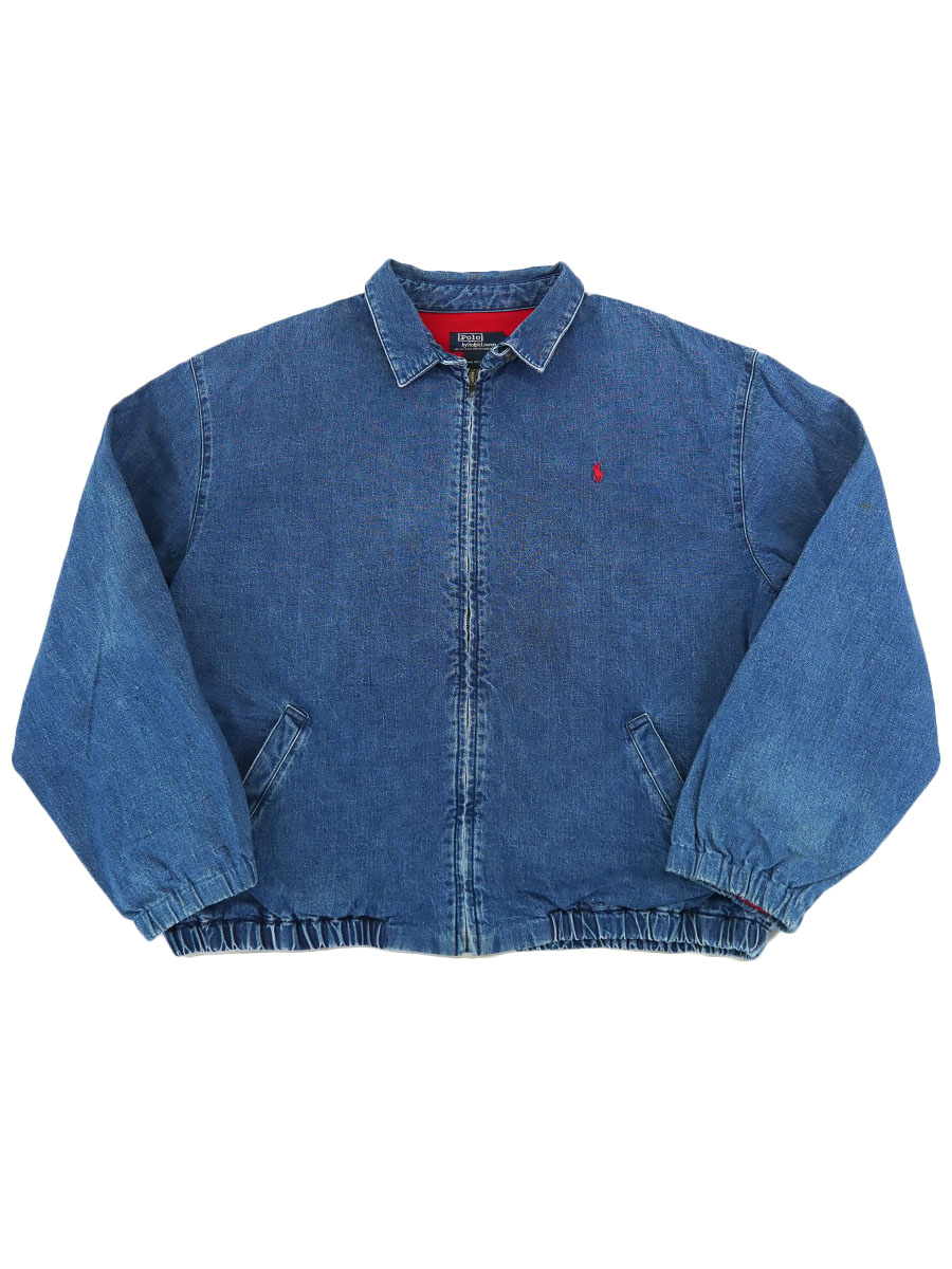80's ラルフローレン デニムスウィングトップ 表記(XL) USA製 ASIS