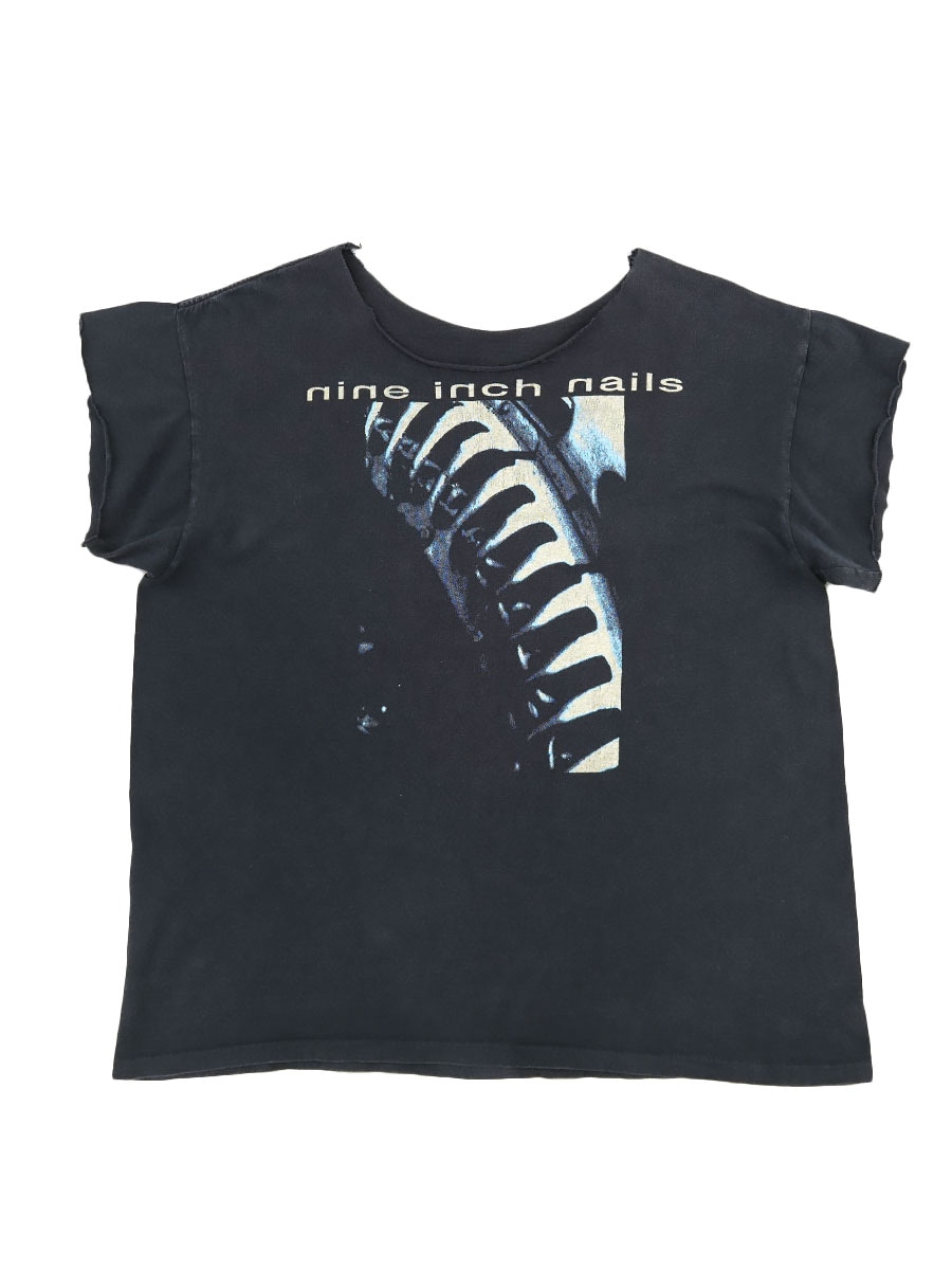 90's NIN ''now i'm nothing 1991'' カットオフTシャツ 実寸(L位)