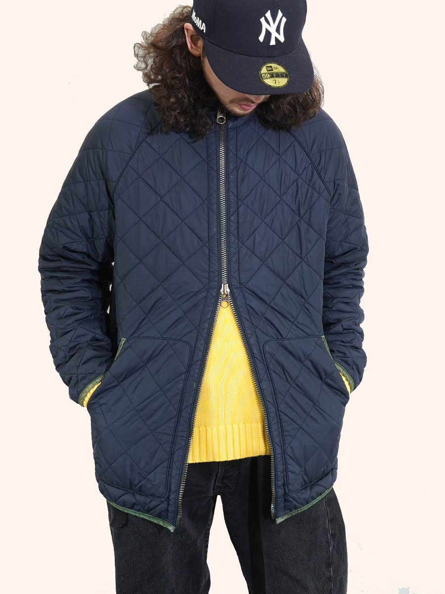 ラルフローレン Wジップ コーズパイピング キルティングJKT 表記(M)