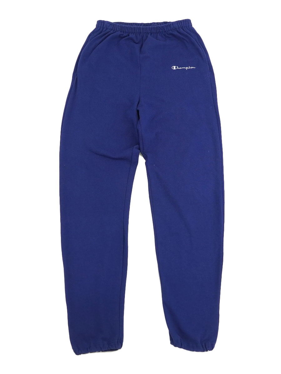 90's チャンピオン スクリプト刺繍 スウェットパンツ 青紫 表記(L) USA製