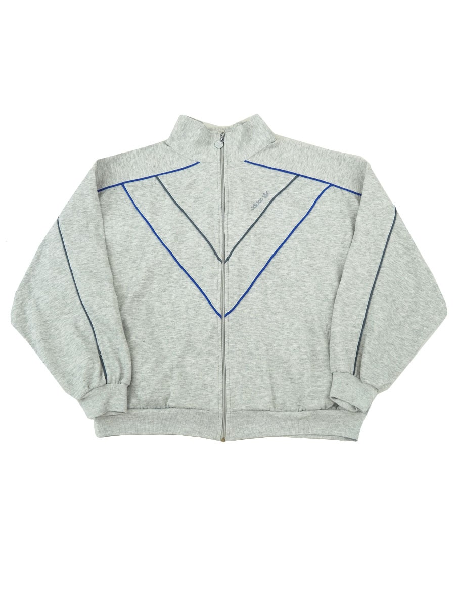80's adidas パイピング切り替え フルジップ トラックスウェット 実寸(M位)
