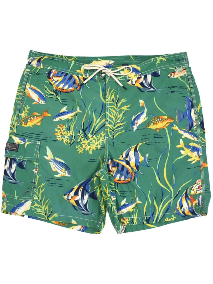 ラルフローレン 魚柄 スイムショーツ 表記(M)