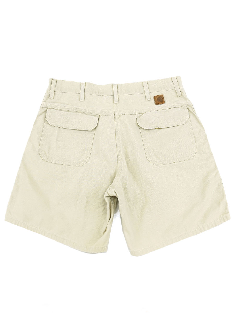 カーハート コットンキャンバス 1タック ショーツ 実寸(W33.5)