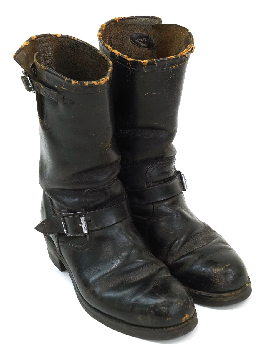 50's～ CHIPPEWA 縄タグ セパレートソール エンジニアブーツ ブラック