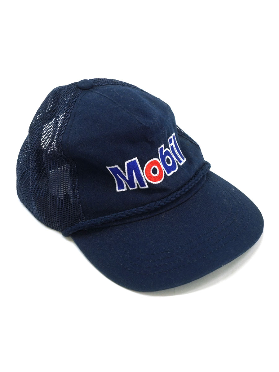 90's Wear Guard ''Mobil'' 刺繍入り メッシュトラッカーキャップ 表記(OSFA)