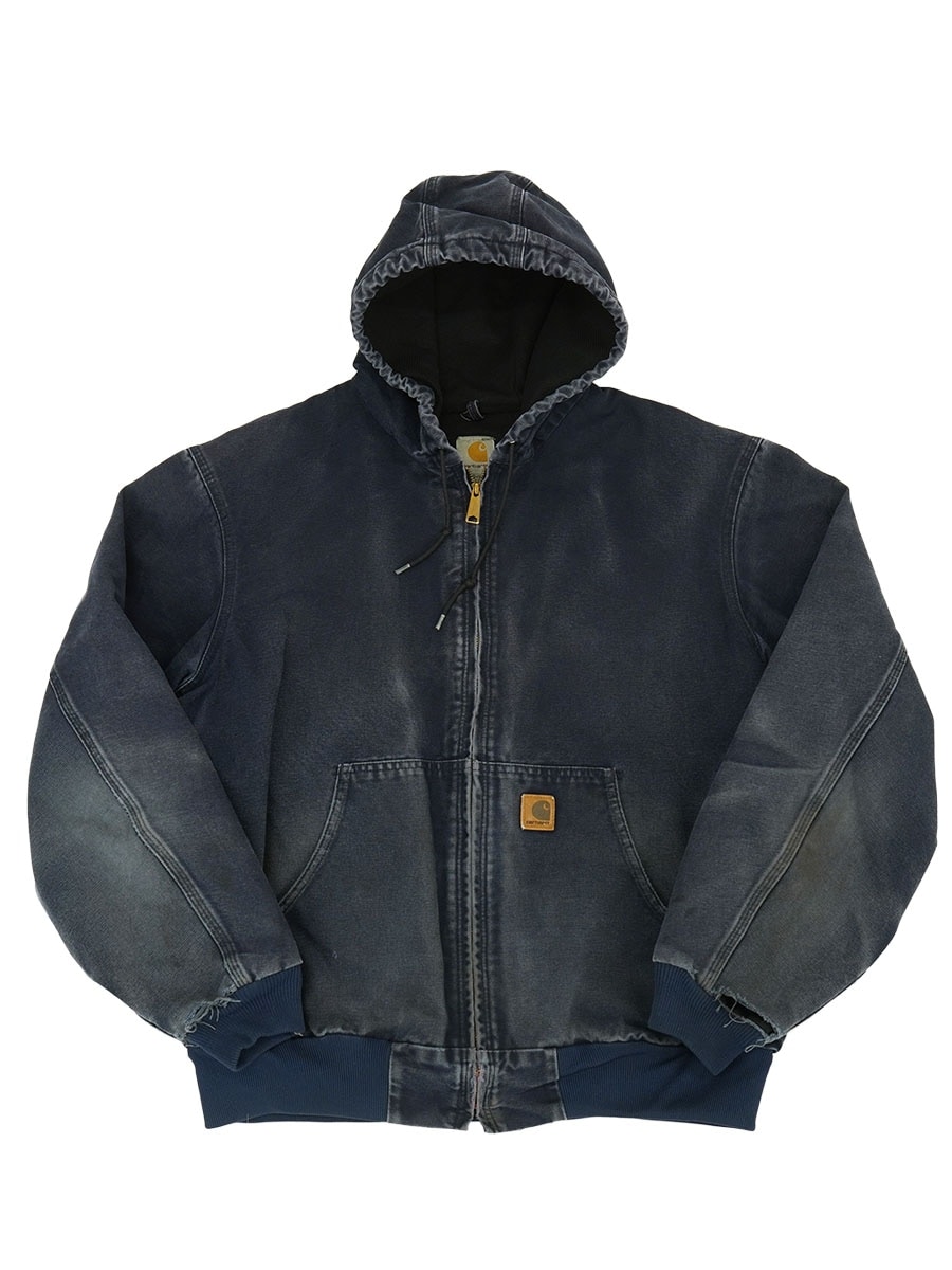 MEXICO製 カーハート アクティブジャケット ネイビー 表記(XL)