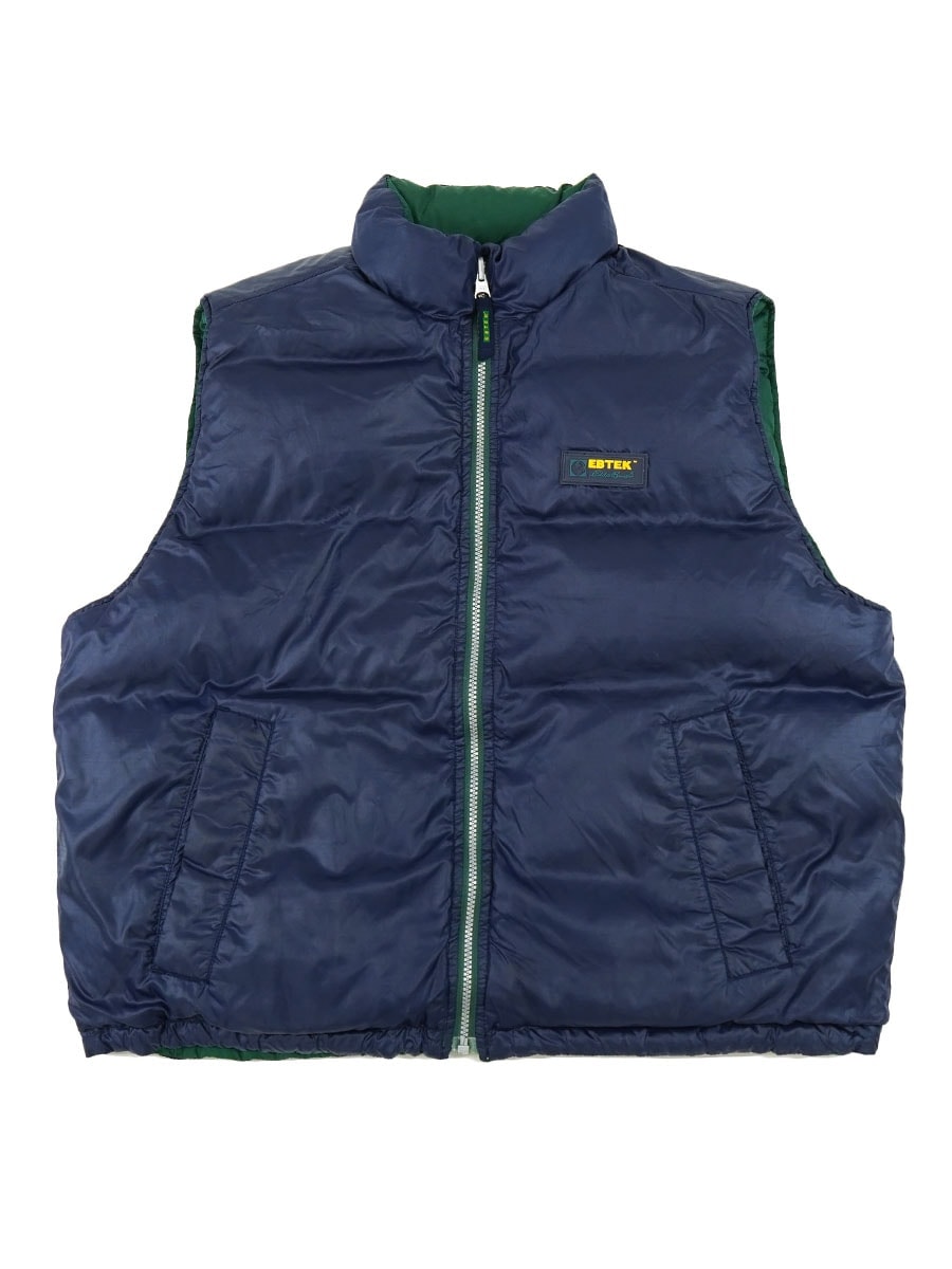 90's Eddie Bauer EBTEK リバーシブル リップストップダウンベスト 表記(M)