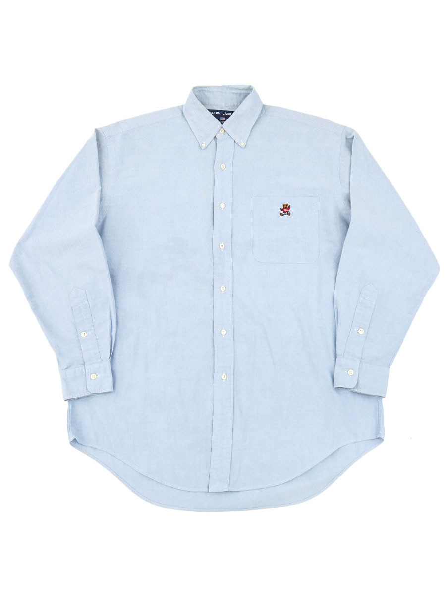 RALPH LAUREN SPORT ポロベアー BIG SHIRT オックスフォードB.D.シャツ 表記(S)