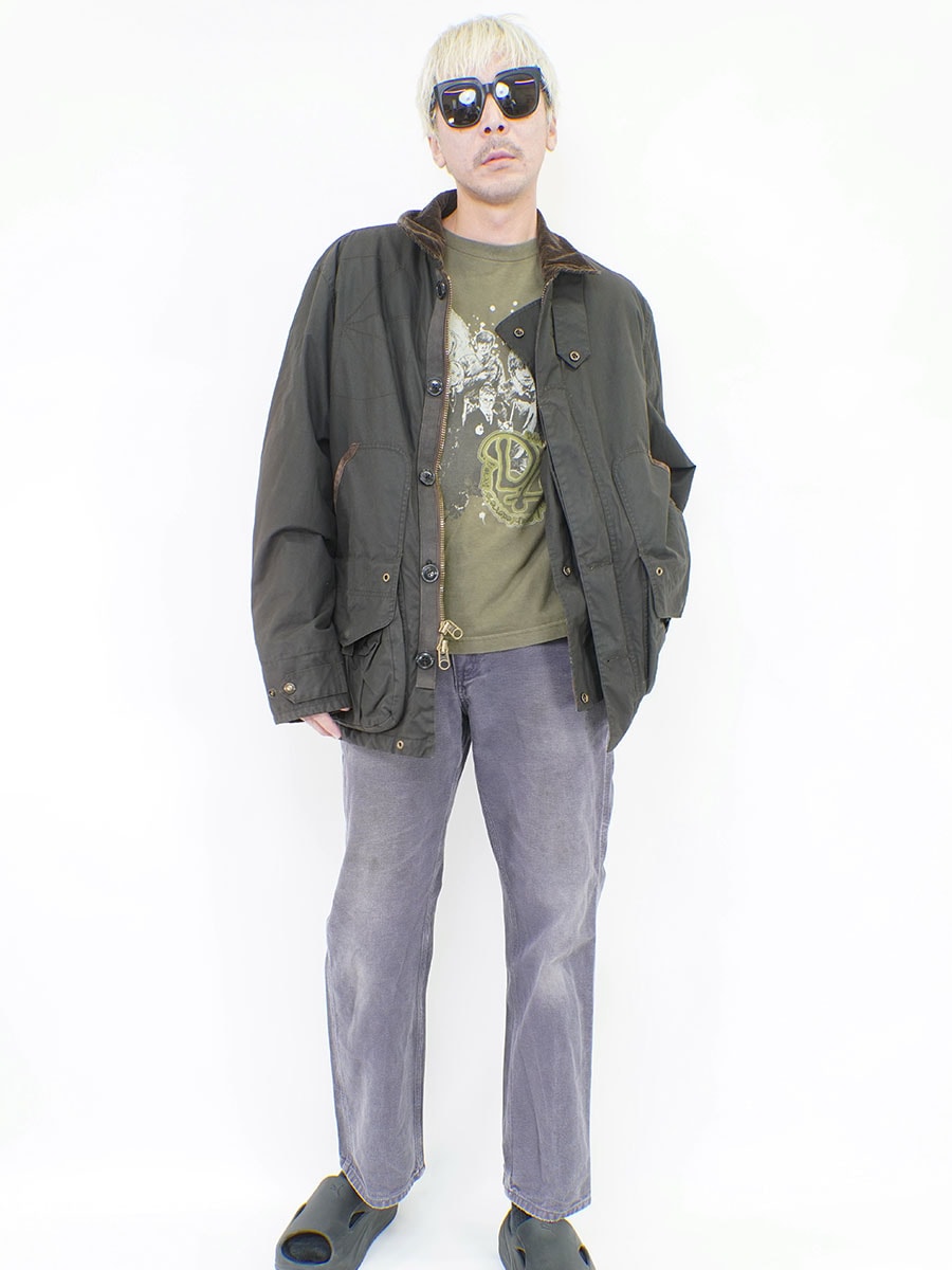 ラルフローレン オイルドジャケット ヤケブラウン 表記(XL)