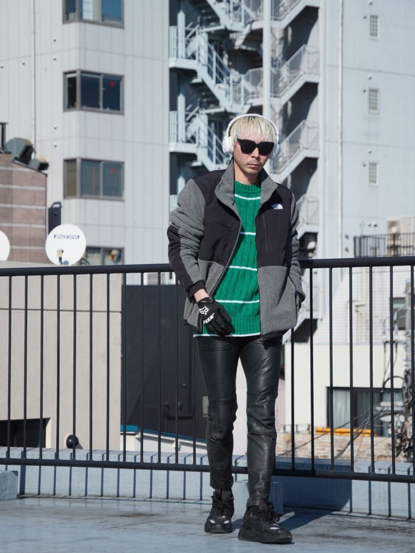 00's THE NORTH FACE デナリ2ジャケット グレー×ブラック 表記(L)