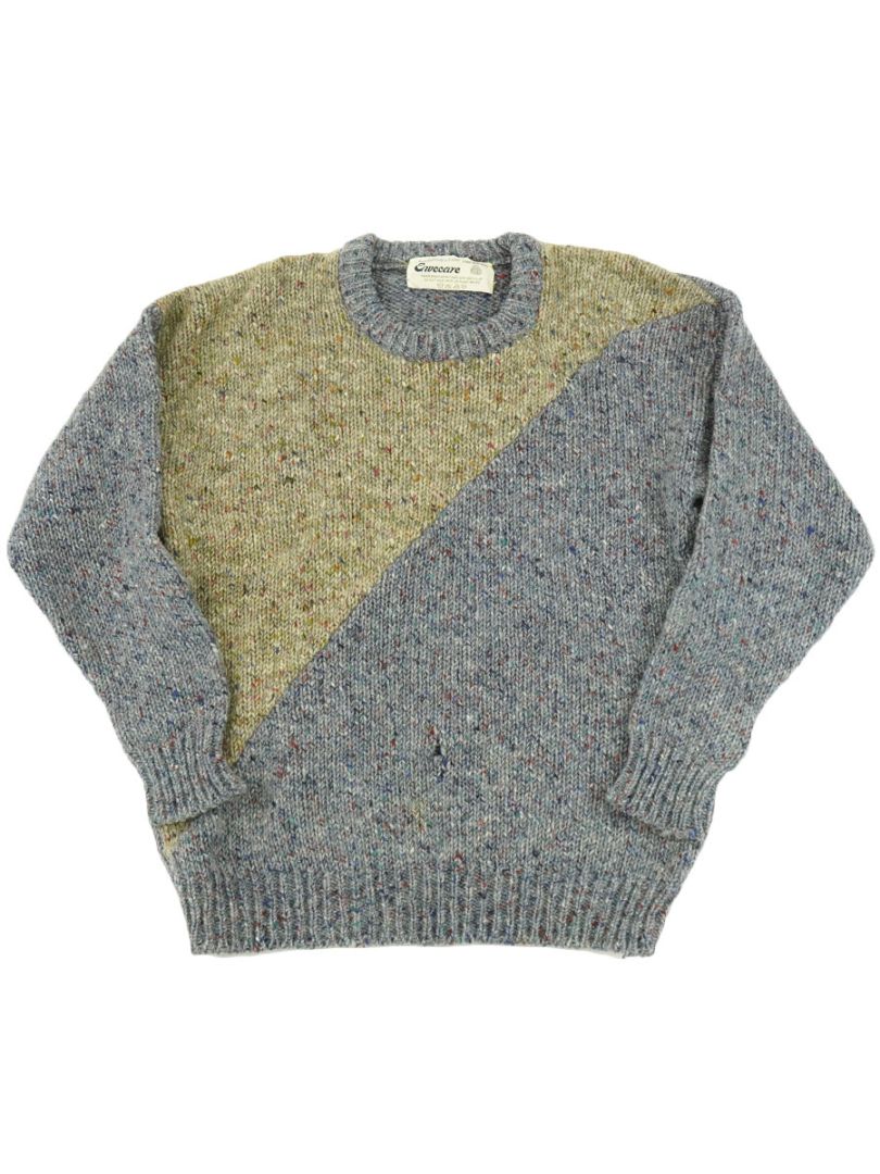 アイルランド製 Eweeare 100% PURE NEW WOOL ネップ セーター 実寸(ML位)