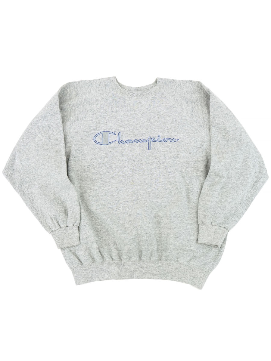 80's チャンピオン スクリプトロゴ 霜降りスウェット 表記(XL) イタリア製