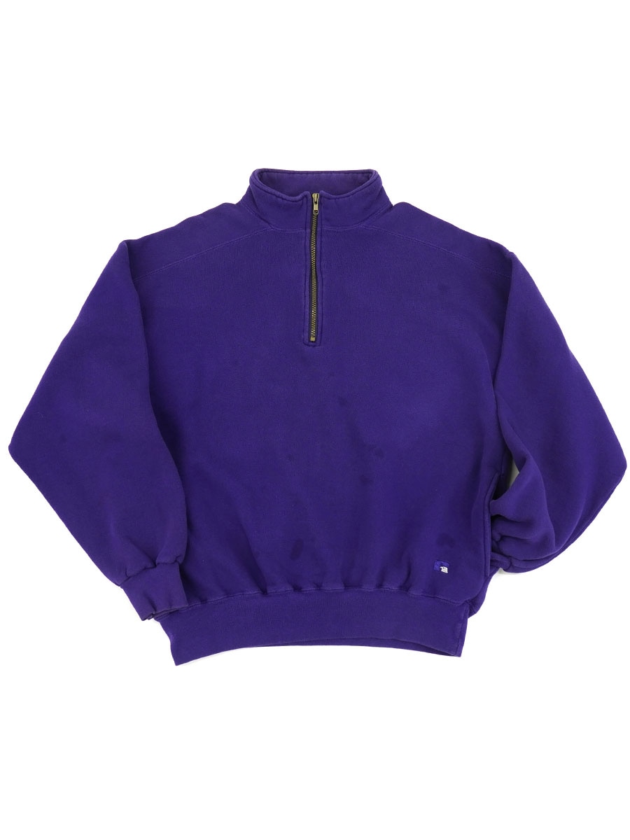 90's RUSSELL ATHLETIC High Cotton H-Z P/O スウェット パープル 表記(XL) USA製 