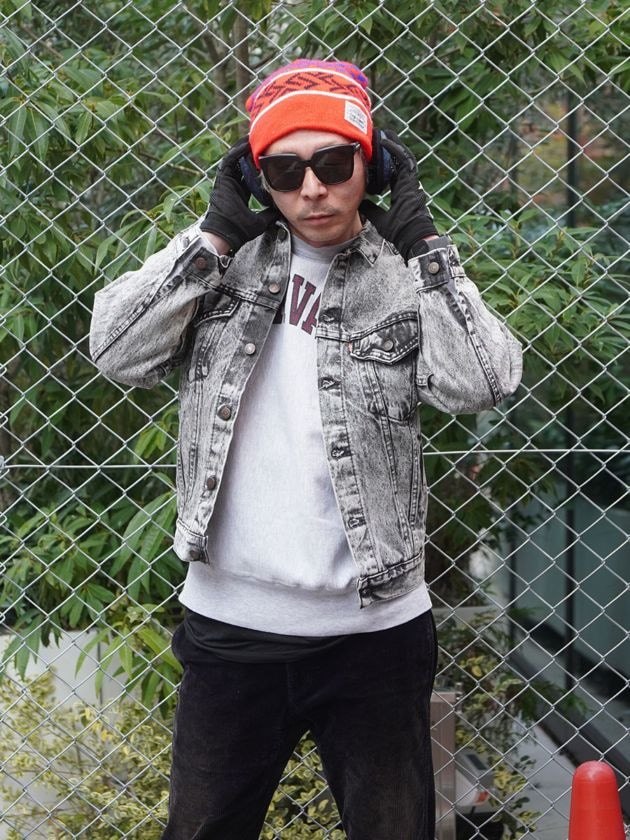 80's Levi's 57508 4つポケ アシッドブラック デニムジャケット 表記(L) USA製