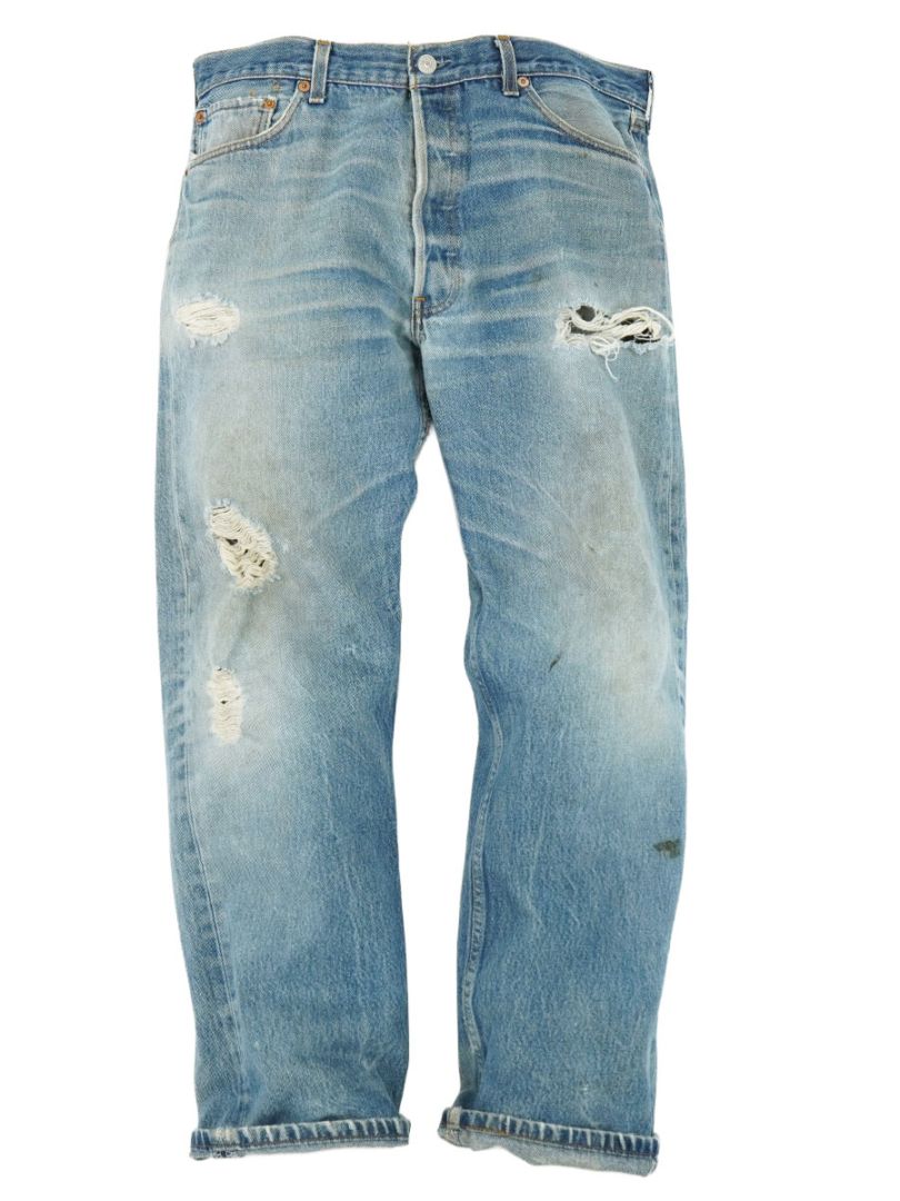 90's Levi's 501 デニムパンツ クラッシュ！ 表記(36x32) MEXICO製