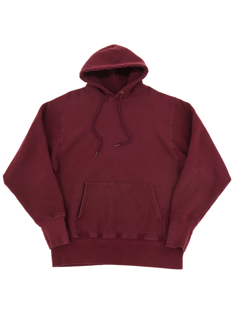 USA製 CAMBER 無地 リバースタイプ スウェットパーカー マルーン 表記(L)