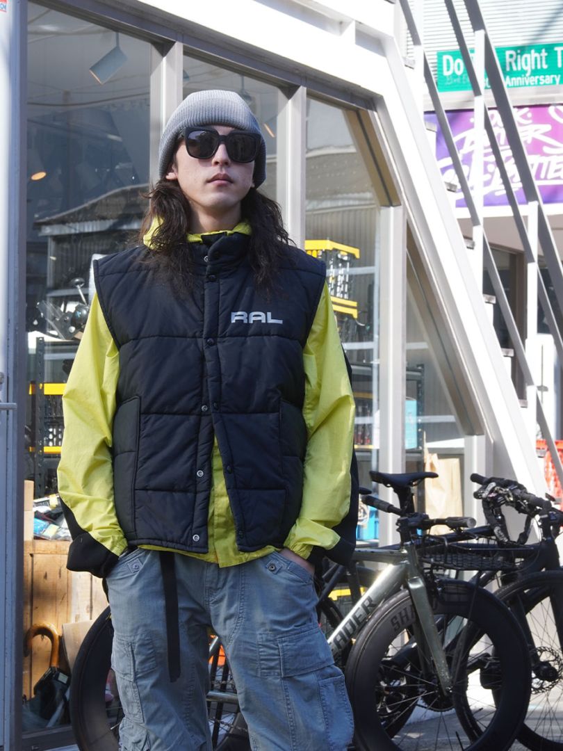 80'S KING LOUIE ''RAL'' RACING VEST BLACK (SIZE.MEDIUM) MADE IN USA