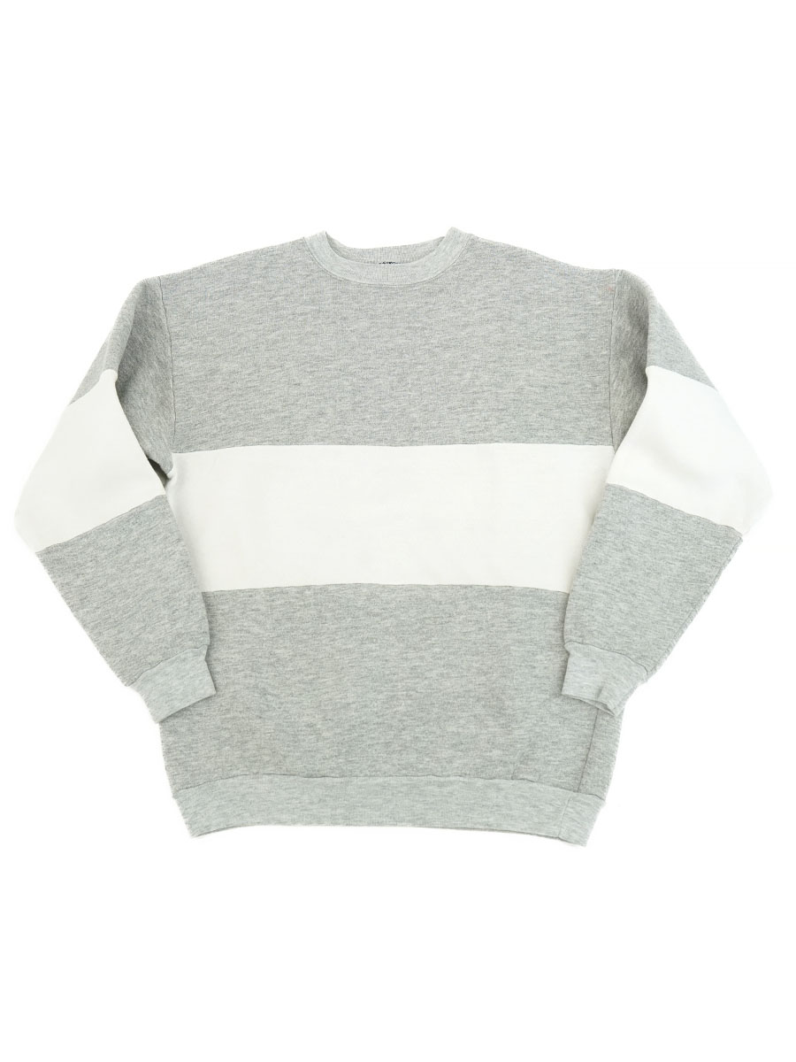 80'S JANSPORT SWEAT SHIRT GREY×WHITE (SIZE.X LARGE) MADE IN USA