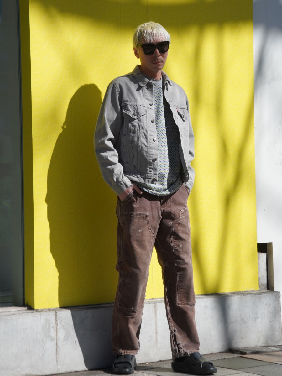 80'S LEVI'S 70506 GRAY DENIM JACKET (SIZE.42)