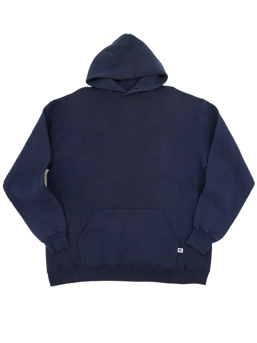 80'S RUSSELL ATHLETIC PLAIN HOODED SWEAT SHIRT (SIZE. XXLARGE) MADE IN USA